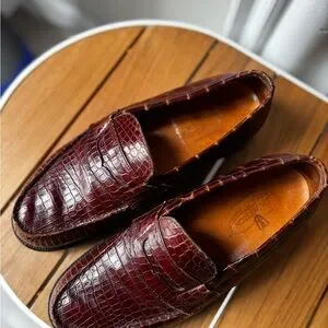 J.M. Weston 180 Brown Crocodile Belly Split Toe Loafers 9-9.5 Custom Order $6000 J.M. Weston | Shoes | Jm Weston 8 Brown Crocodile Belly  main image 4